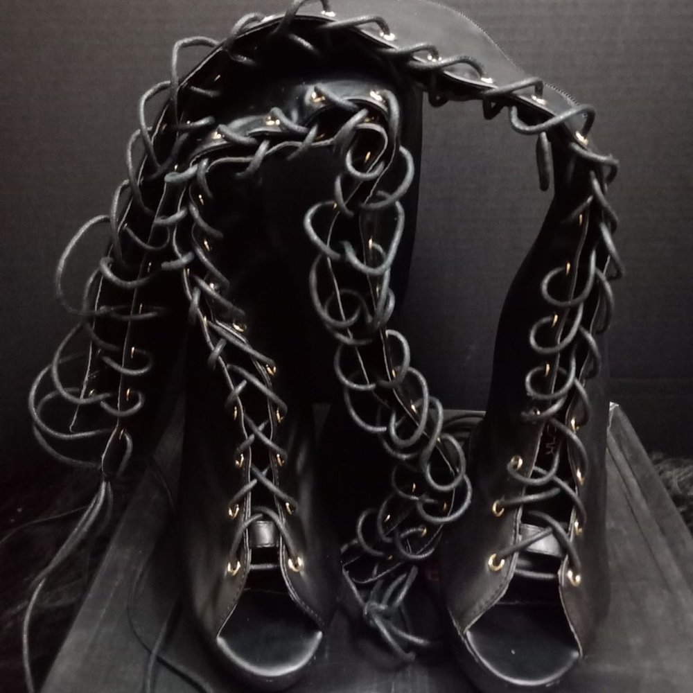 Black Knee Length Boots